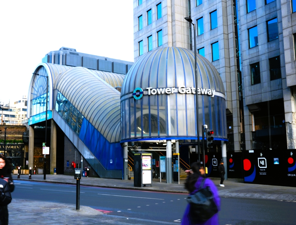 Tower Gateway DLR Station in London