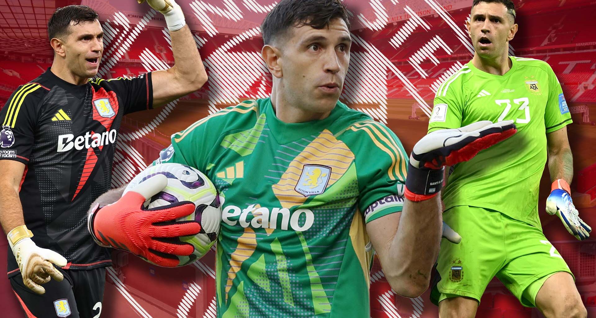 Emi Martinez 'up for challenge of joining Man Utd' to replace Onana but 'big clubs queuing up' to sign Aston Villa star