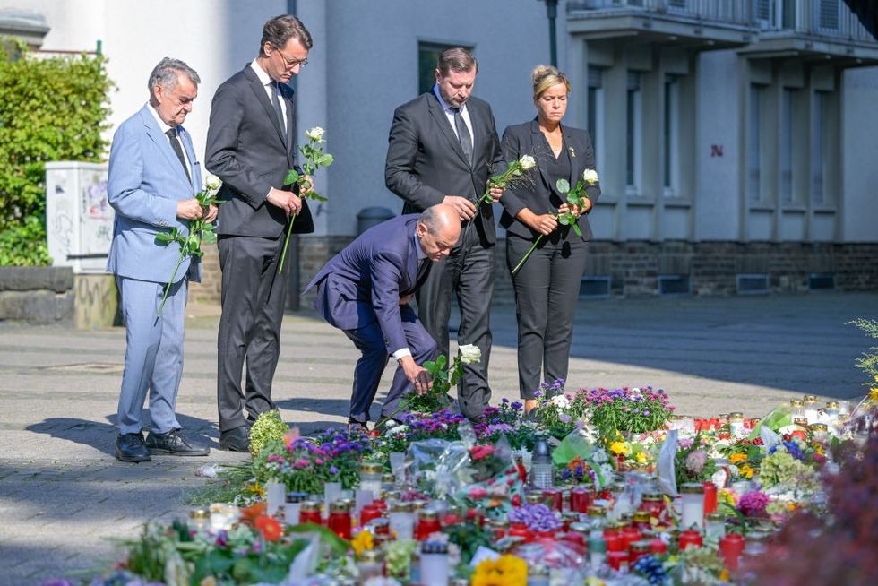 \u200bThen chancellor Olaf Scholz