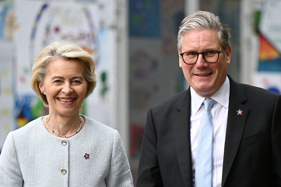 \u200bUrsula von der Leyen, President of the European Commission and Keir Starmer