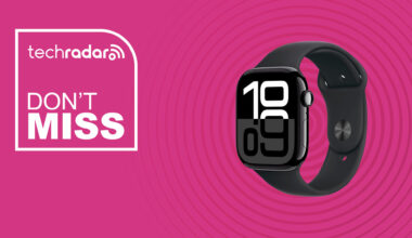 The Apple Watch Series 10 on a pink background with text saying Don't Miss next to it.