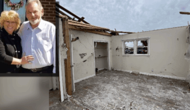 London couple hospitalized after tornado rips apart home