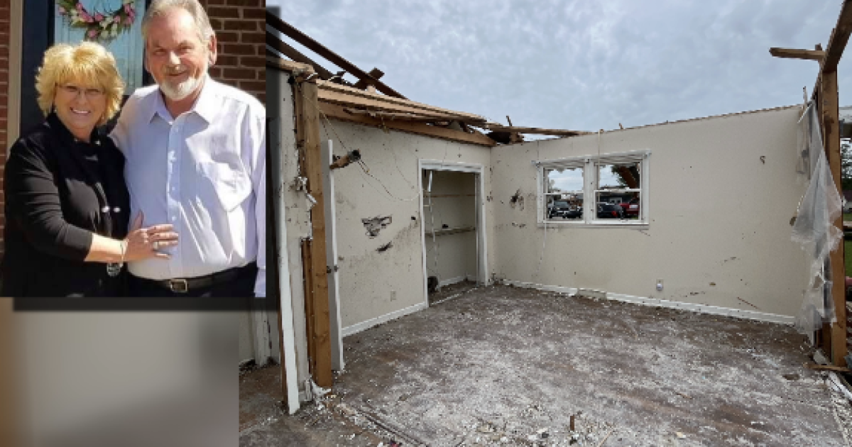 London couple hospitalized after tornado rips apart home