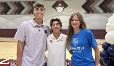 London celebrates college signing day for 2 baseball players and 1 runner