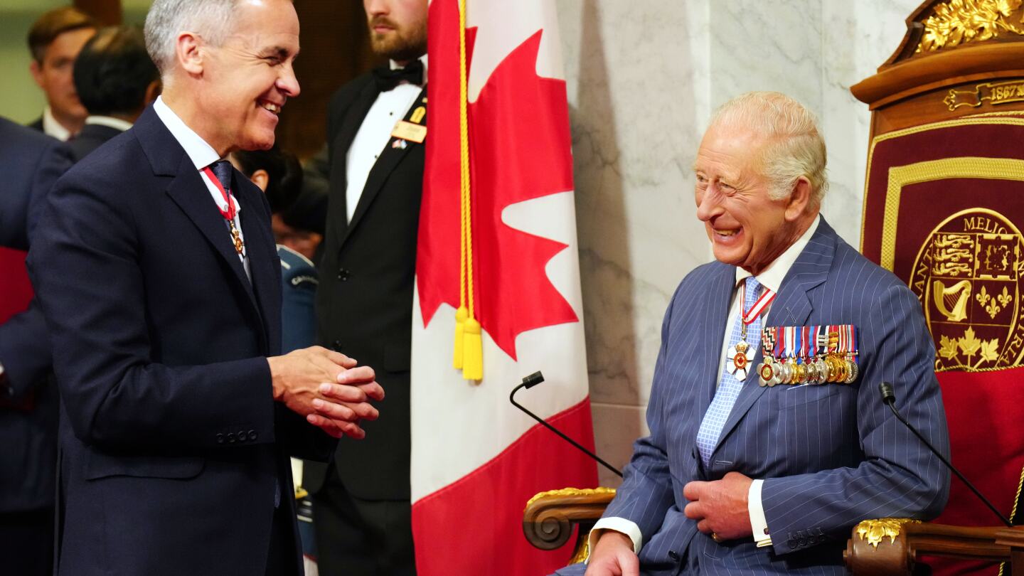 King Charles III says Canada faces unprecedented dangers as Trump threatens annexation