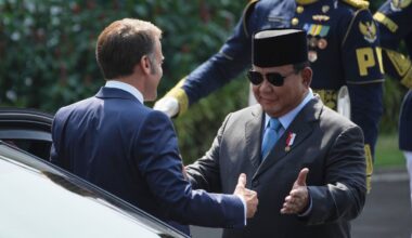 France's Macron presses ahead in his Southeast Asia tour with talks in Indonesia