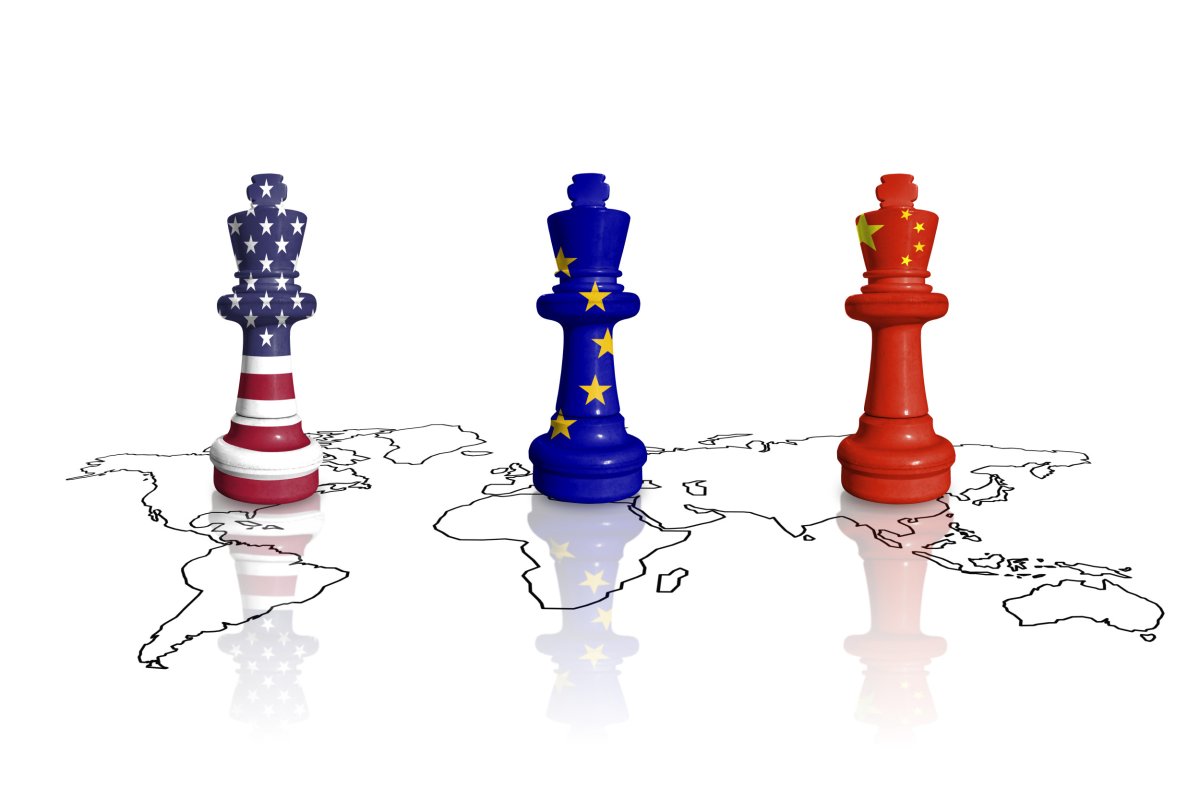 US, EU, and China as Chess Pieces 