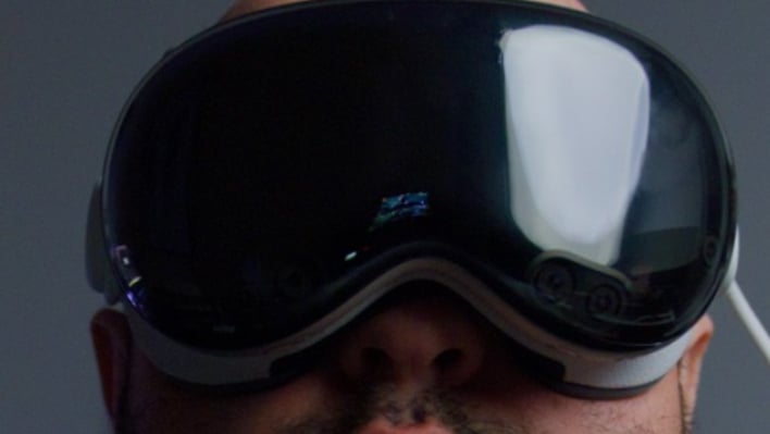 wearing vision pro