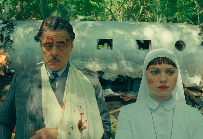 wes anderson draws on venetian palazzos and painted illusions for the phoenician scheme