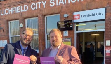 Dave Robertson Mp Midlands Rail Hub. Credit: Dave Robertson MP. With permission for all LDRS partners