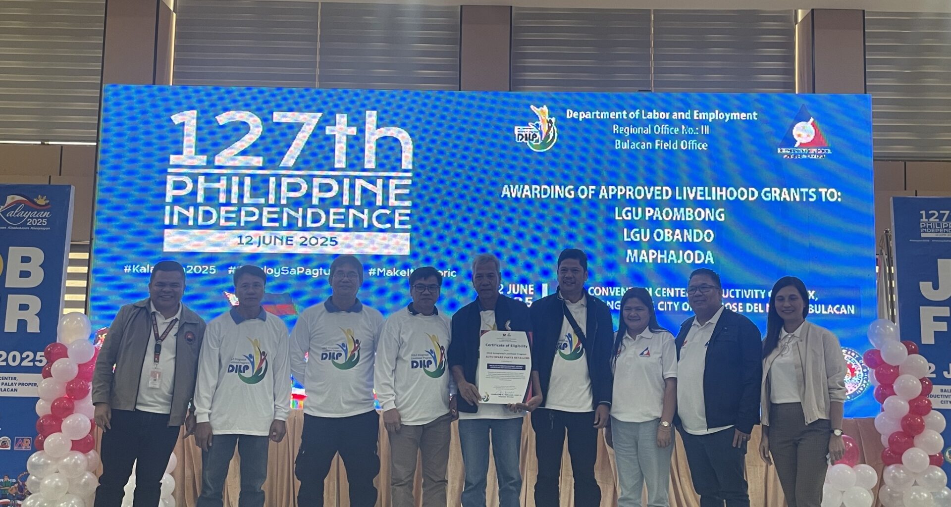 DOLE provides P9.3M livelihood, employment support for Bulacan sectors