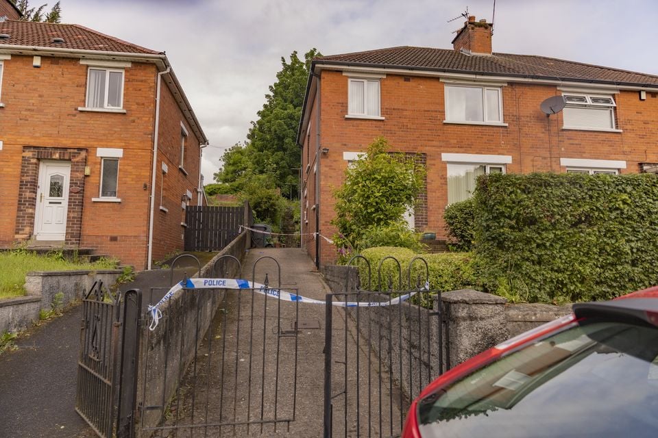 Police at the scene of a sudden death in the Shore Road area of North Belfast on June 3rd 2025 (Photo by Kevin Scott)