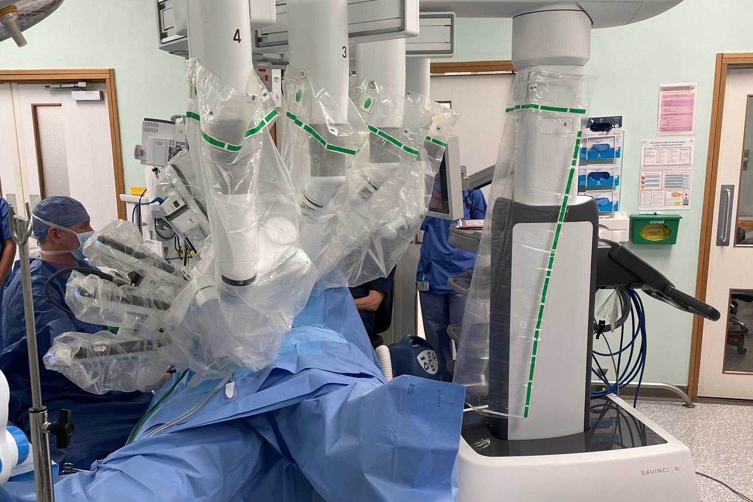 The robots give surgeons a greater range of motion than in traditional surgery