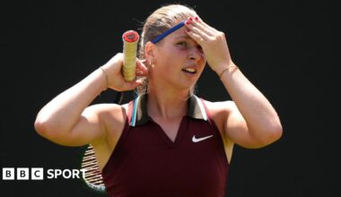 Hannah Klugman reacts to defeat by Yulia Putintseva