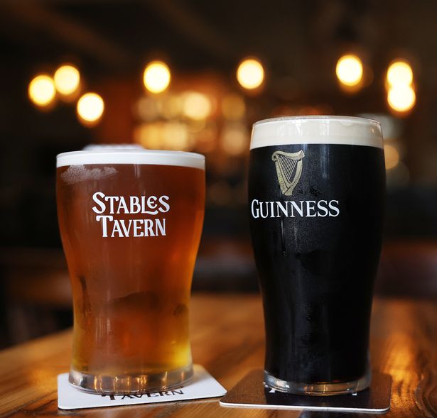 Stables Tavern lager and Guinness are both available on draught