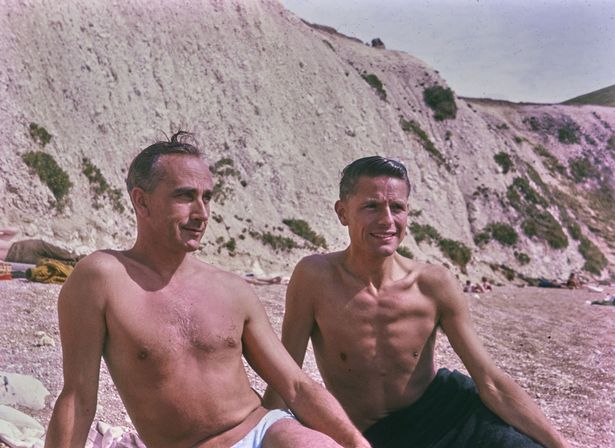 The pair are topless and handsome