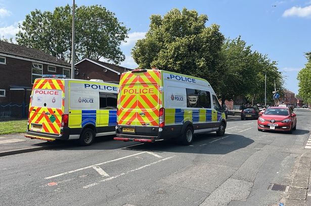 Riot police were deployed to an outbreak of disorder on Lower Broughton Road earlier this month