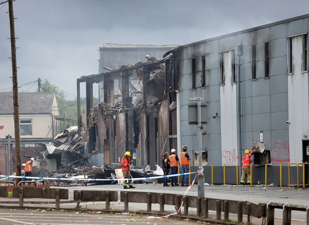 Fire crews in attendance