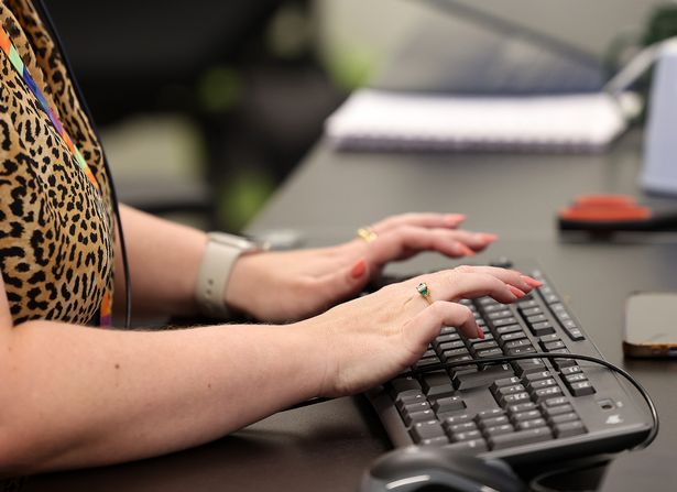 Manchester Evening News reporter Jo Timan visits Citizens Advice SORT at The Express Building to discuss benefit cuts  . 25 June 2025