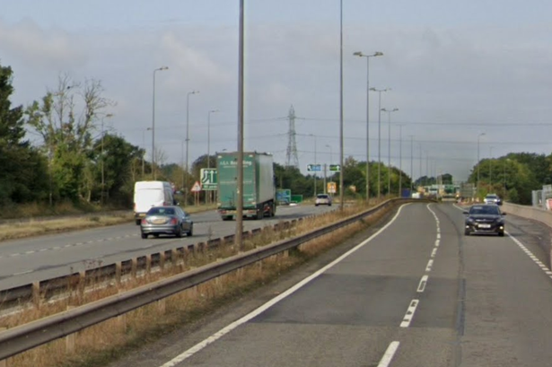 The A45 near the M42