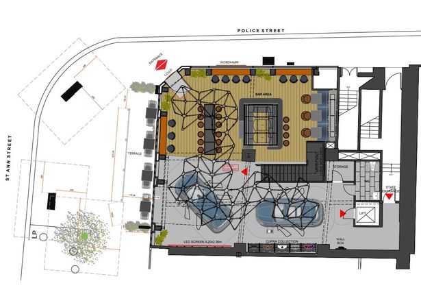 Plans for CUPRA's UK City Garage in Manchester have been revealed - including an outside terrace area