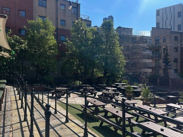 Rain Bar is home to one of the biggest outdoor drinking spots in the city centre