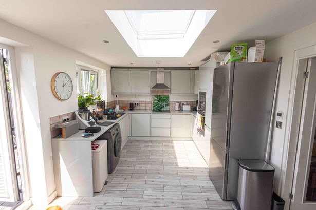 The 83-square-metre brick annex features a kitchen diner, two bedrooms, a bathroom, and a storeroom