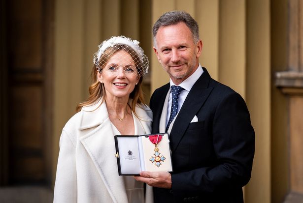 Geri with husband Christian Horner