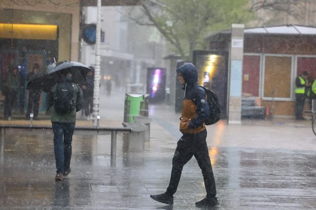 Heavy rain in Bristol