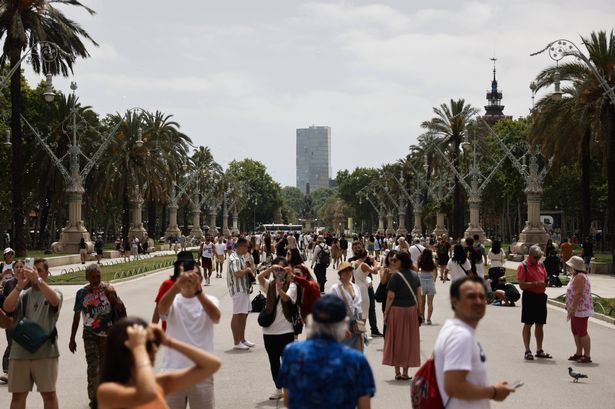 A view of the Passeig de Lluis Companys in Barcelona, Spain on June 19, 2024. (Photo by Jakub Porzycki/NurPhoto via Getty Images)