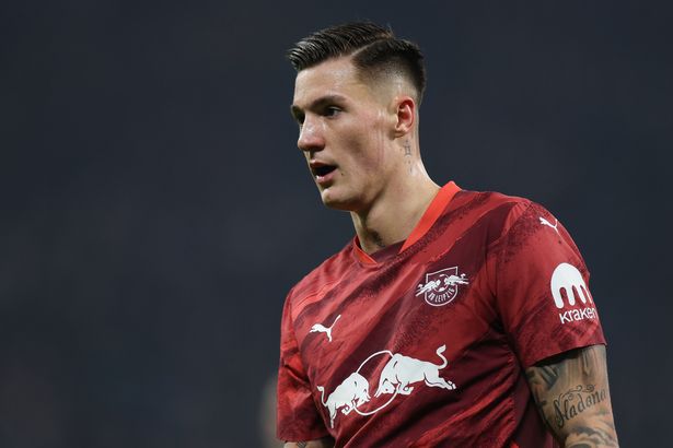 RB Leipzig forward Benjamin Sesko