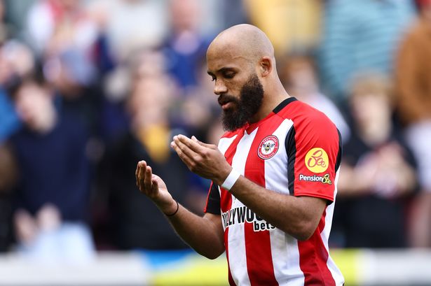 Brentford forward Bryan Mbeumo