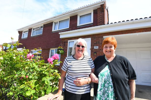 Bulwer Street residents Lin Crilly (left), and Liz Earnshaw