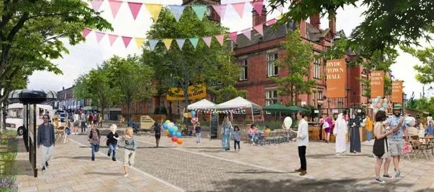 CGI of the reenvisaged Hyde Town Hall