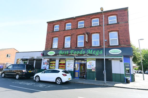 Cars parked around Best Foods Mega.(Pic Andrew Teebay).