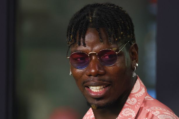 French soccer player Paul Pogba attends a game between Charlotte FC and Inter Miami 