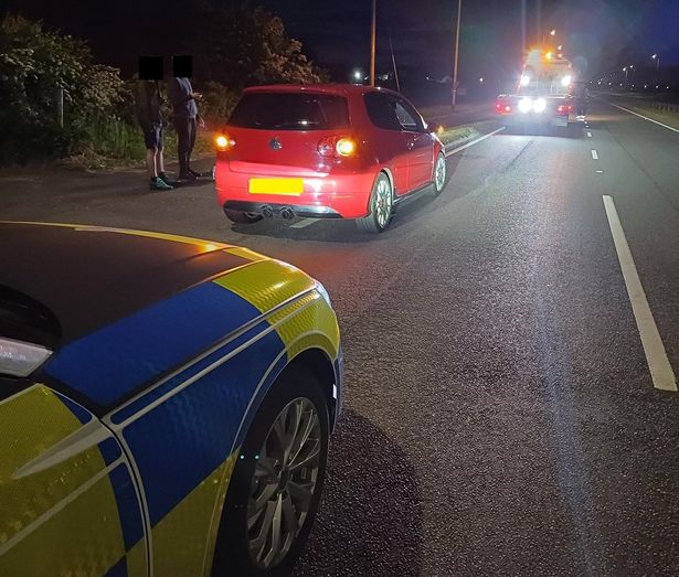 Merseyside Police seized a car on the Rainford Bypass last month after it was driven at 135mph