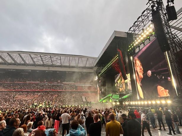 The 'One Kiss' singer had already surprised fans with Charli XCX and Jamiroquai guest appearances at her back-to-back Wembley shows over the weekend, so rumours were rife as to who would appear in Liverpool.