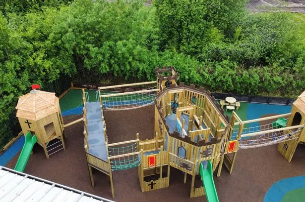 The revamped outdoor play area at Party and Play Funhouse 