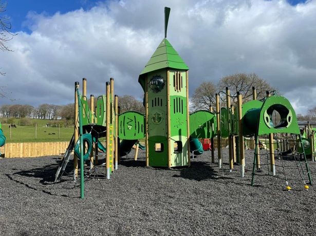 Adventure playground at Smithills Open Farm, Bolton