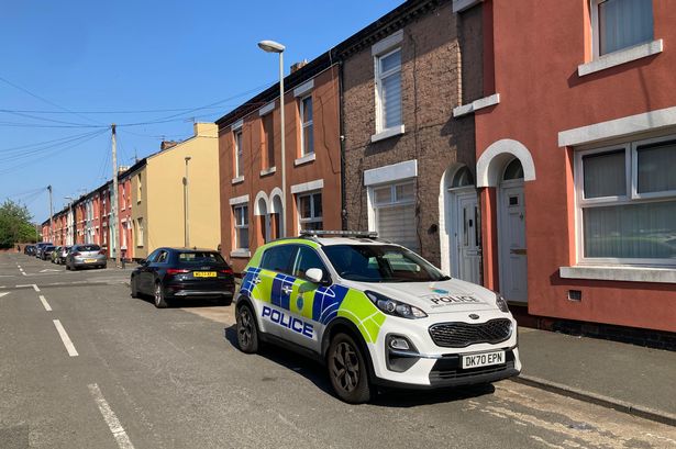 Police scene at Elaine Street, Toxteth