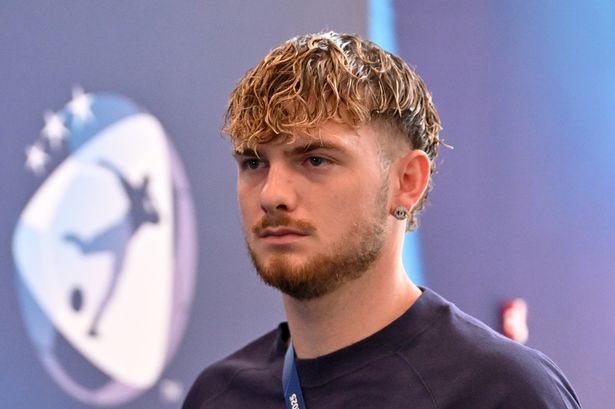Harvey Elliott arriving at a stadium before playing for England at the European Under-21 Championship