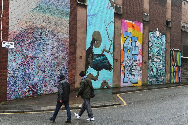 The area surrounding London Road, known as the Fabric District