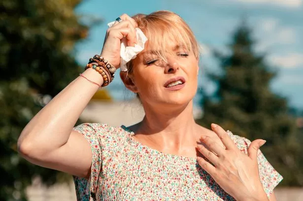 Woman with heatstroke