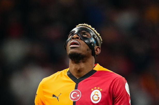 Victor Osimhen of Galatasaray  looks on