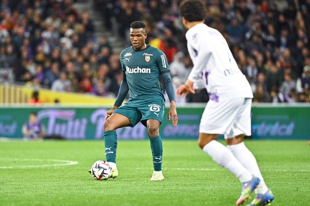 Abdulay Juma BAH of RC Lens during the Ligue 1 McDonald's match between Toulouse and Lens on May 10, 2025 at Le Stadium in Toulouse, France. (Photo by Anthony Dibon/Icon Sport via Getty Images)