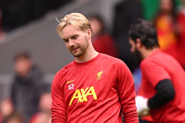 Liverpool goalkeeper Caoimhin Kelleher.