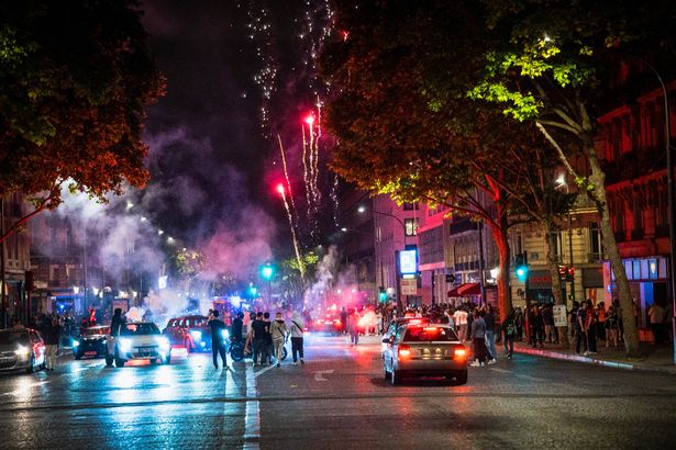 Paris Saint-Germain supporters celebrate