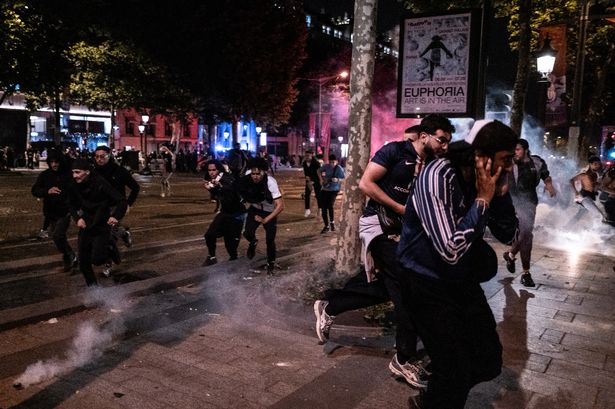 Clashes emerged in Paris following PSG's win