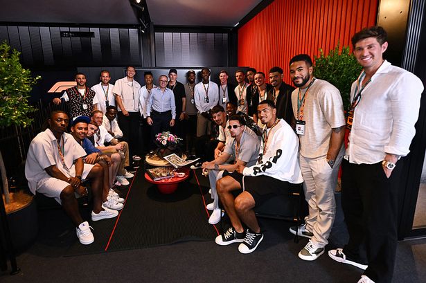 James Trafford with his England team-mates earlier this month